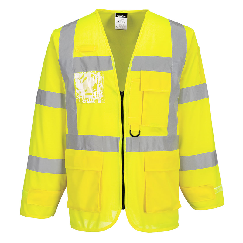 Bl&uacute;za S475 Hi-Vis s dlh&yacute;m ruk&aacute;vom reflexn&aacute; žlt&aacute; XS