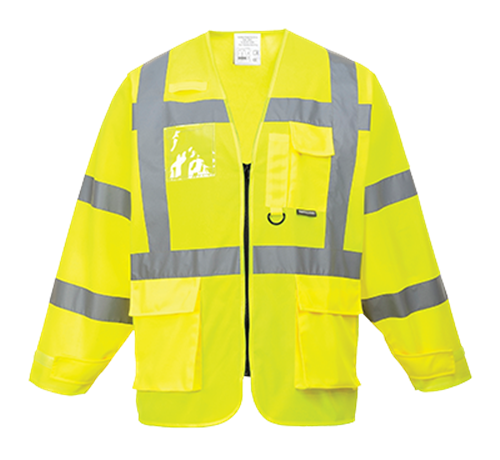 Bl&uacute;za S475 Hi-Vis s dlh&yacute;m ruk&aacute;vom reflexn&aacute; žlt&aacute; XXXL