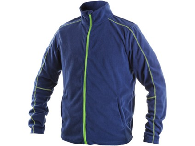Bunda CAMROSE fleecov&aacute; unisex modro-zelen&aacute; 4XL