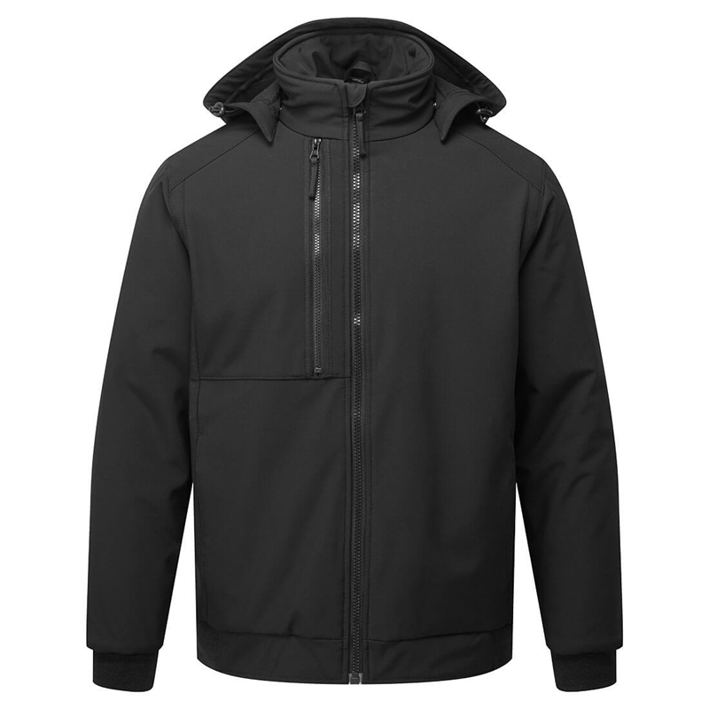 Bunda CD874 WX2 Eco Hooded Insulated softshellov&aacute; zateplen&aacute; čierna XS