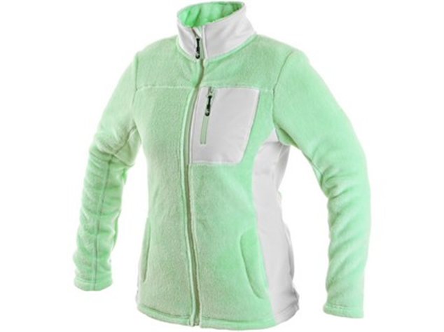Bunda CORAL fleecov&aacute; d&aacute;mska zelen&aacute; 2XL