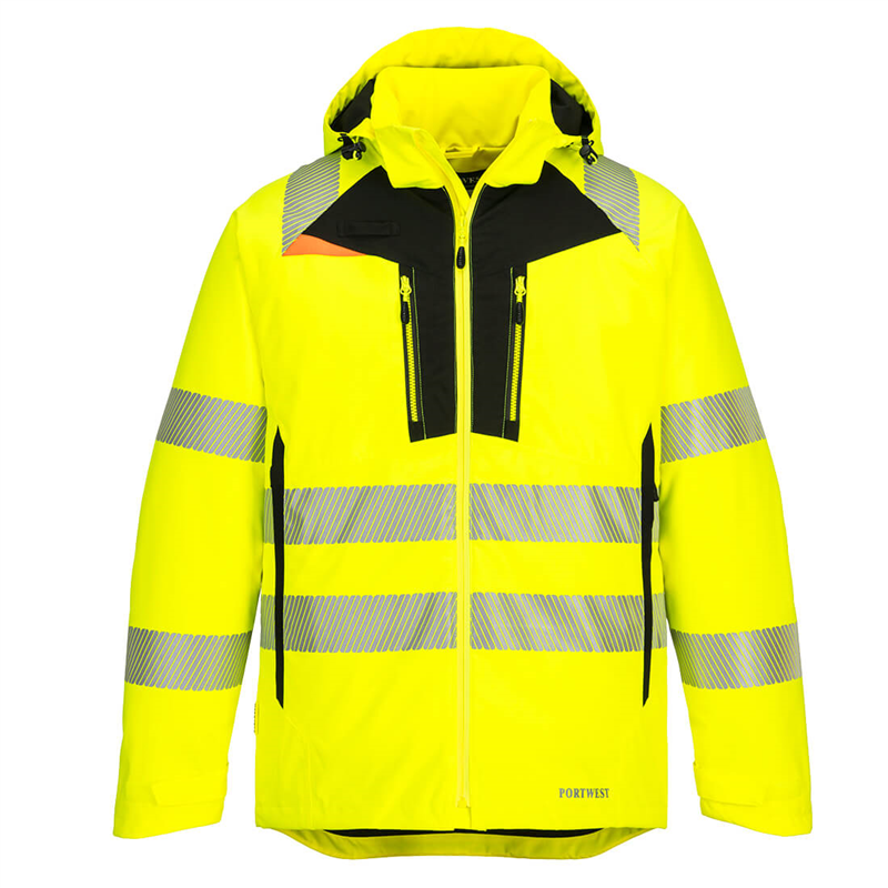 Bunda DX461 Hi-Vis zateplen&aacute; reflexn&aacute; žlto-čierna XS