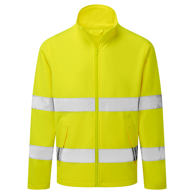 Bunda ES428 Essential Hi-Vis softshellov&aacute; reflexn&aacute; žlt&aacute; XXXL