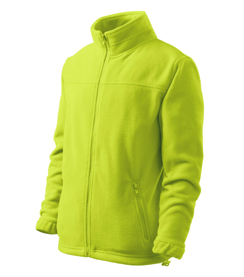 Bunda JACKET 280g fleecová detská limetková 134 cm/8 rokov