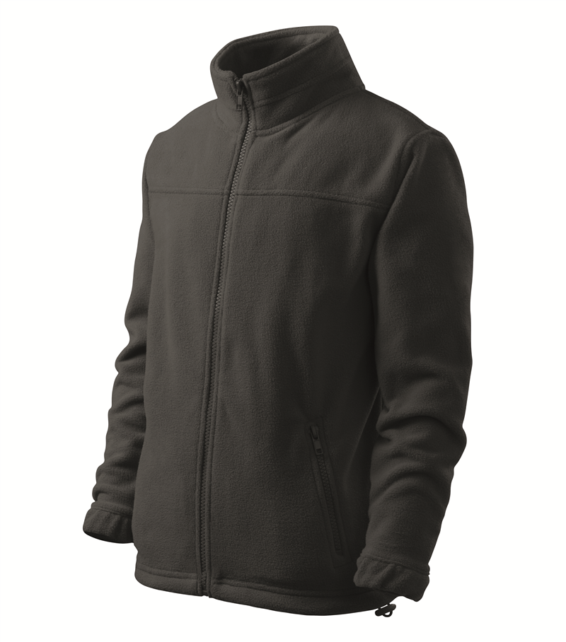 Bunda JACKET 280g fleecová detská oceľovo sivá 122 cm/6 rokov