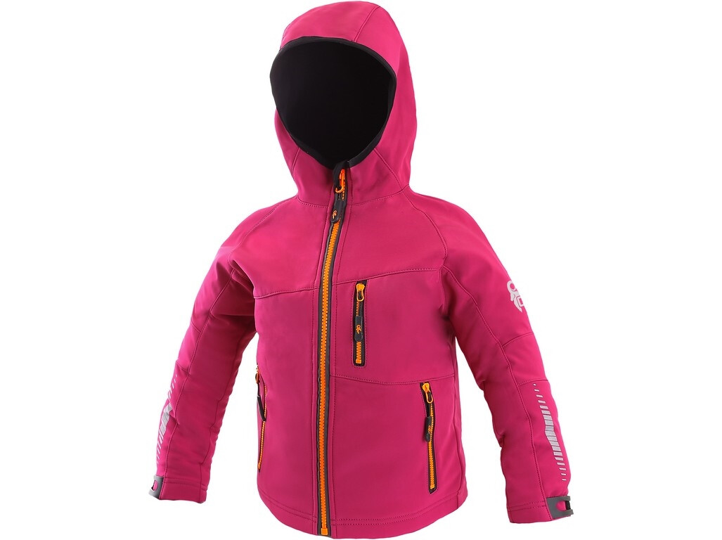 Bunda LEDUC softshellov&aacute; detsk&aacute; modro-oranžov&aacute; č.130
