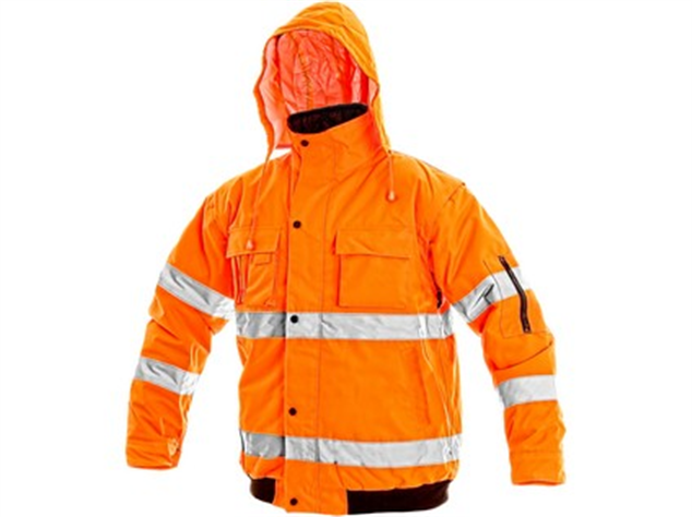 Bunda LEEDS Hi-VIS PILOT JACKET oranžov&aacute; XXL