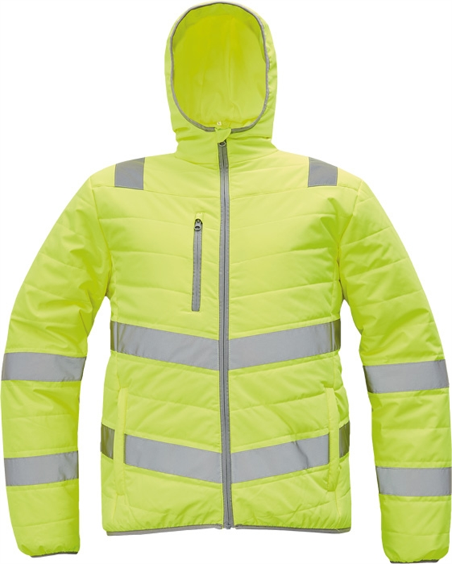 Bunda MONTROSE Hi-Vis zateplen&aacute; reflexn&aacute; žlt&aacute; M