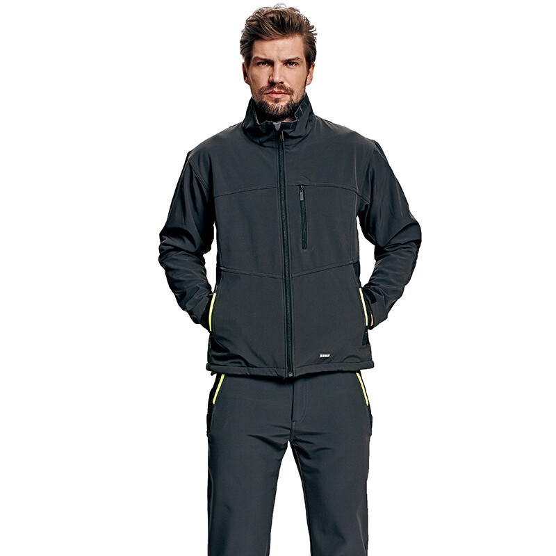 Bunda OLZA softshellov&aacute; siv&aacute; XXXL