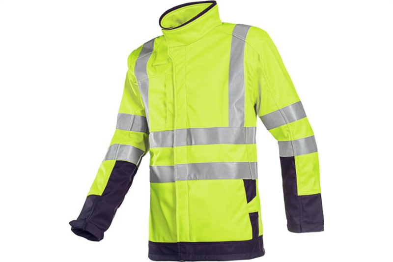 Bunda PLAYFORD softshellov&aacute; reflexn&aacute; žlt&aacute; M