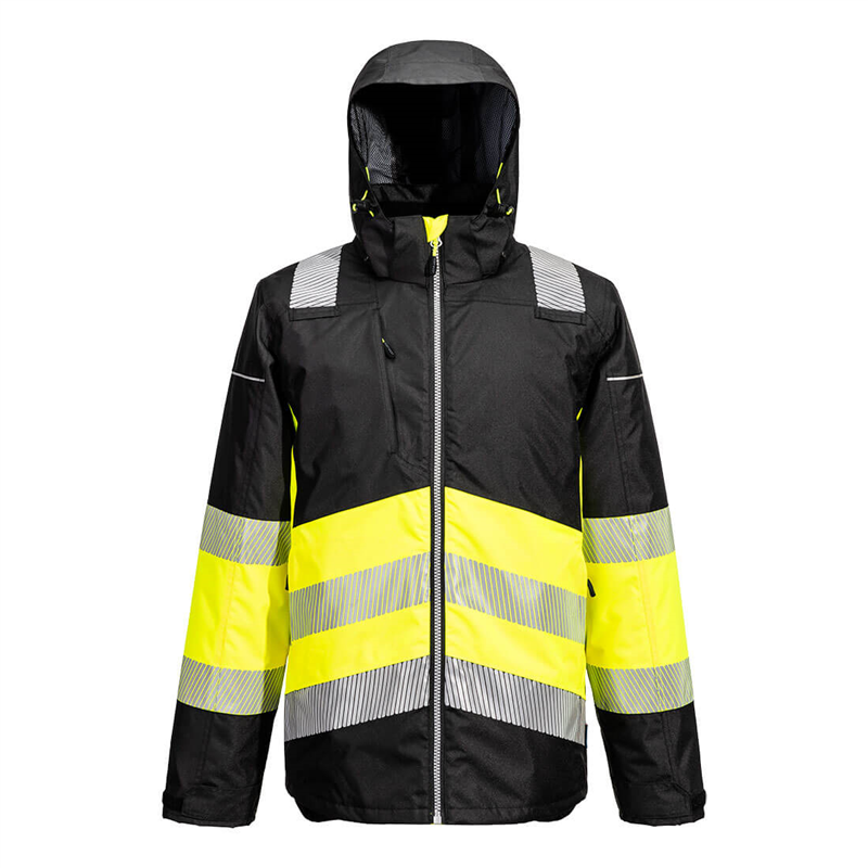 Bunda PW364 PW3 Hi-Vis zateplen&aacute; reflexn&aacute; žlto-čierna XS