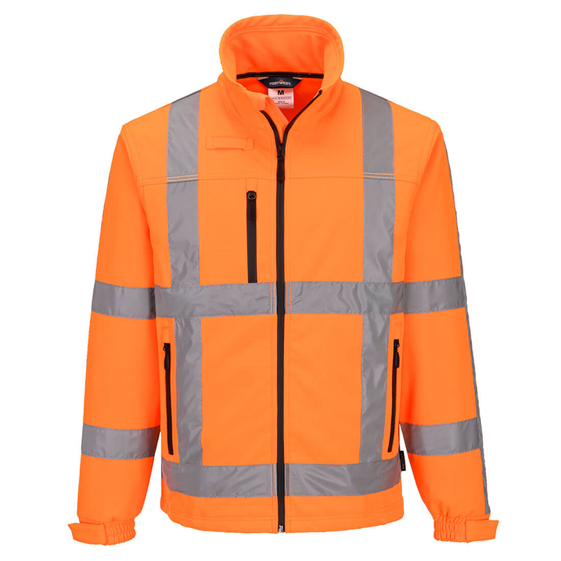 Bunda R462 RWS Hi-Vis softshellov&aacute; reflexn&aacute; oranžov&aacute; 4XL