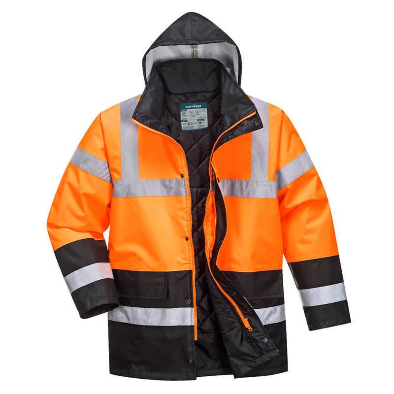 Bunda S467 300D Hi-Vis reflexn&aacute; oranžovo-čierna XS