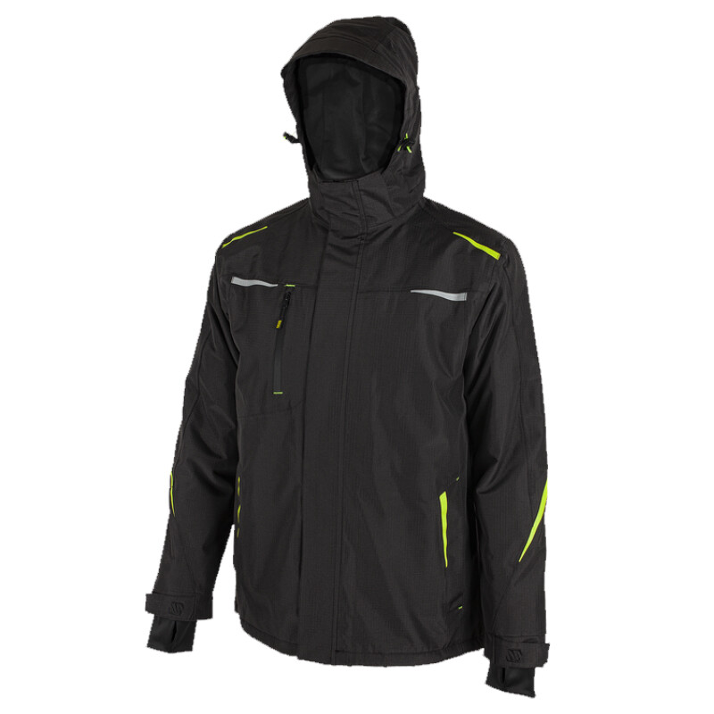 Bunda THOROS JACKET BLACK zateplen&aacute; čierna L (52-54)