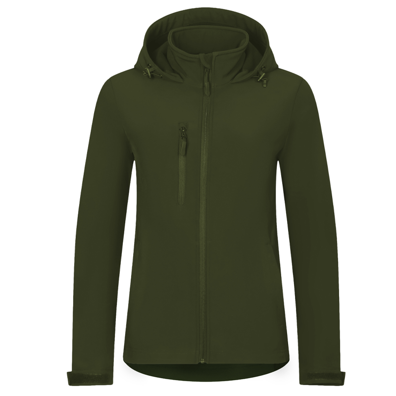 Bunda TRAIL softshellov&aacute; d&aacute;mska zelen&aacute; military XXL