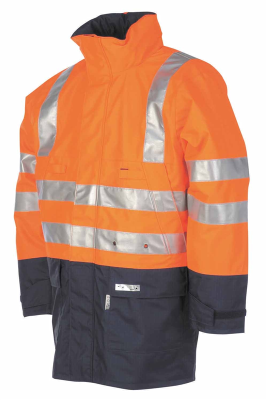 Bunda WINSELER 3073 reflexn&aacute; oranžov&aacute; L