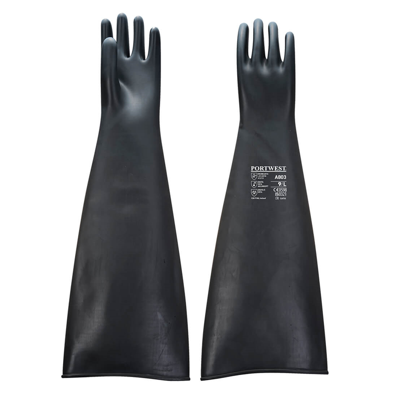 Chemické rukavice A803 latexové 60 cm Chemické rukavice A803 latexové 60 cm