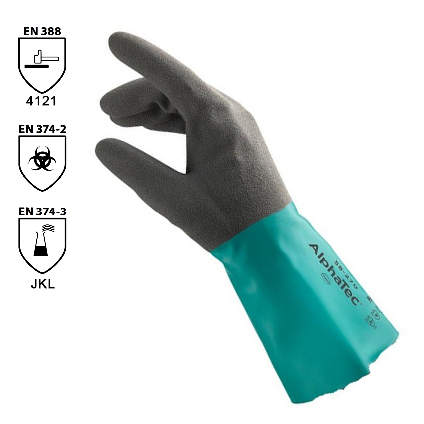 Chemické rukavice ALPHATEC 58-270 (Ansell) nitrilové