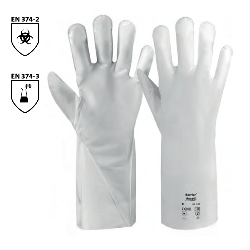 Chemické rukavice BARRIER 02-100