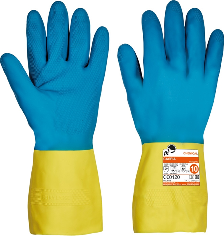 Chemické rukavice CASPIA FH máčané