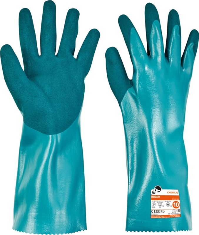 Chemické rukavice IMMER FH 35cm nitrilové