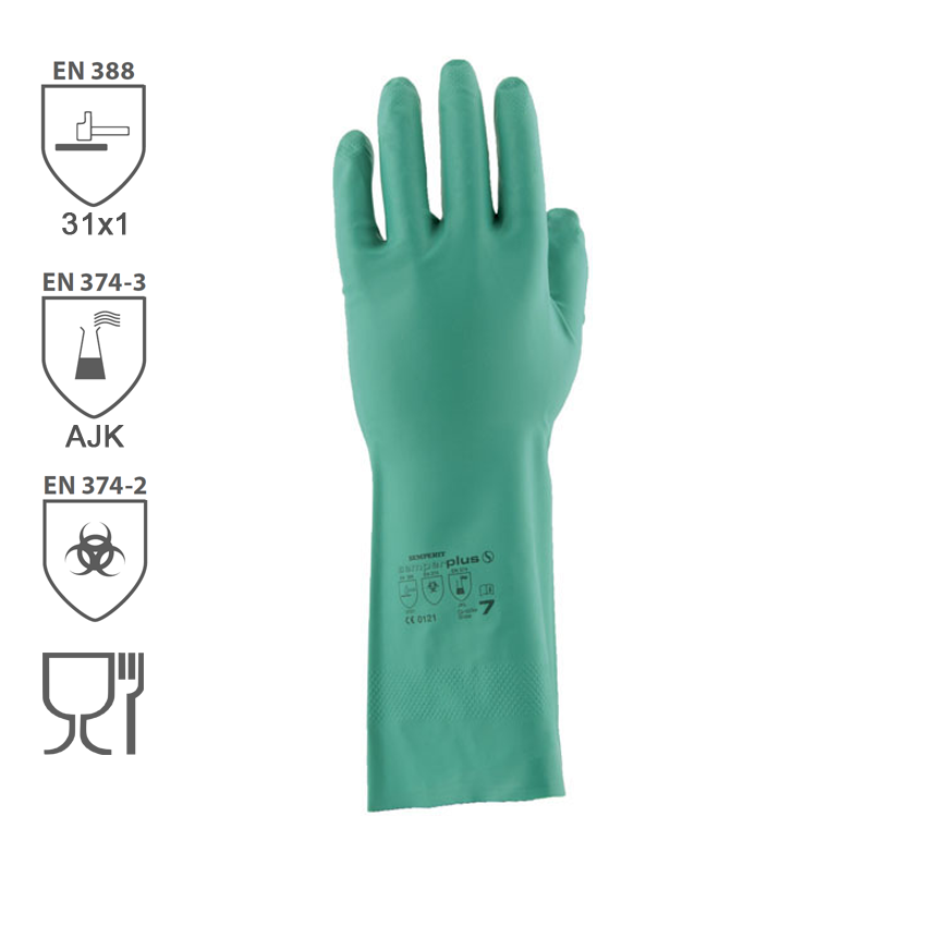 Chemické rukavice SEMPERPLUS nitrilové