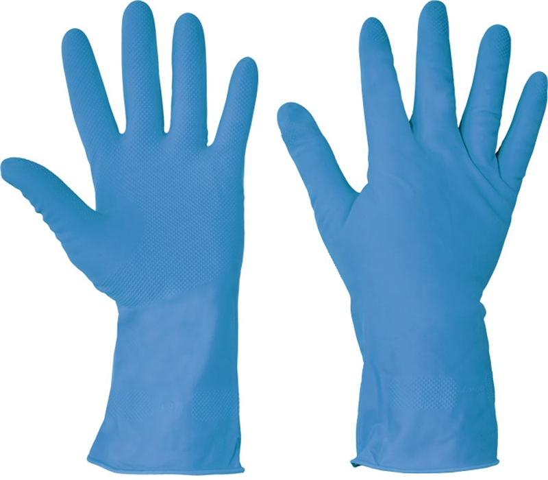 Chemické rukavice STARLING BLUE latexové 