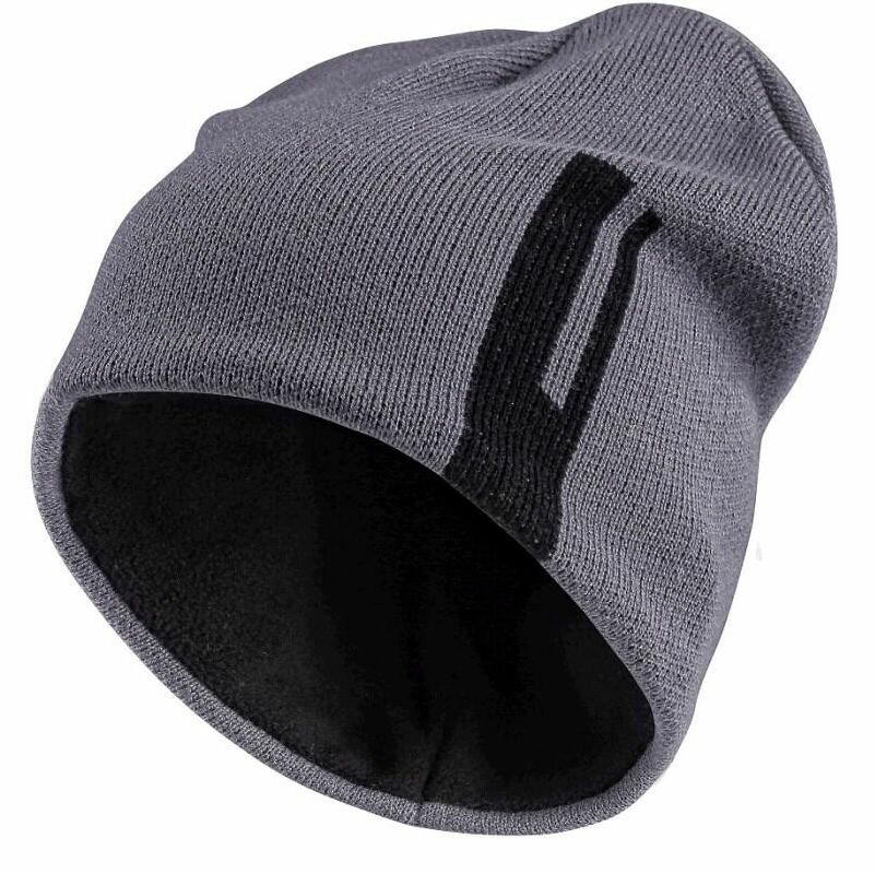 Čiapka CXS LOKI pletená s fleece podšívkou sivo-čierna
