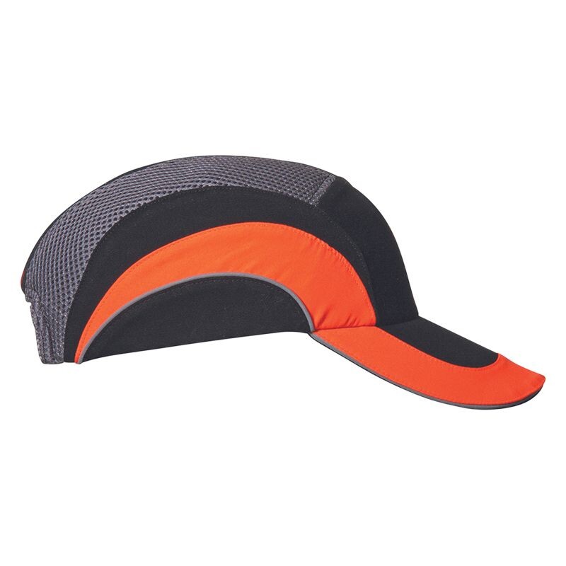 Čiapka HARDCAP A1+ &scaron;ilt 7cm reflexn&aacute; oranžovo-čierna