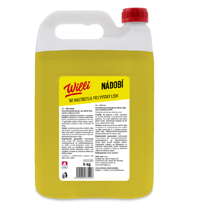 Čistiaci prostriedok WILLI na riad 5 kg