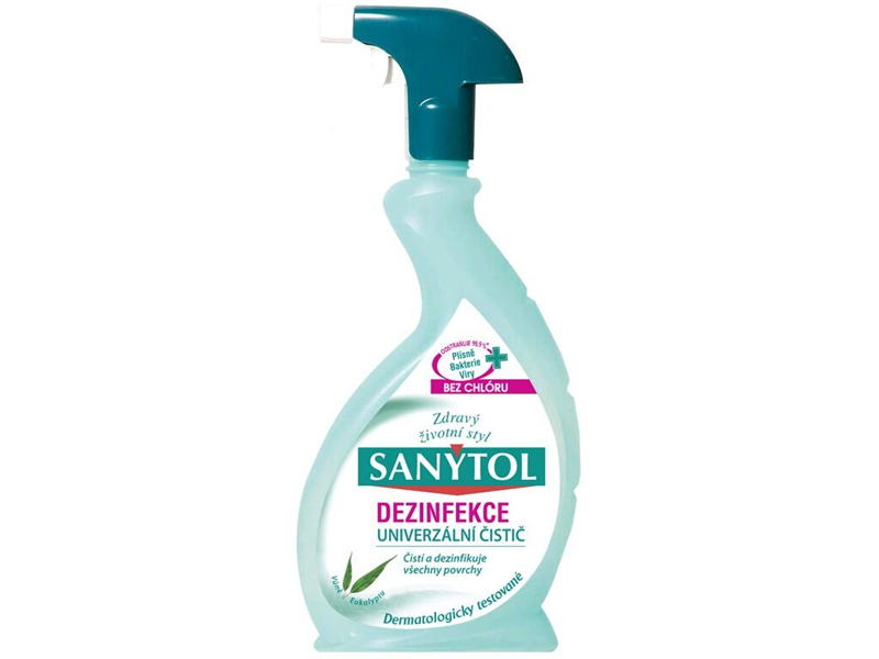 Dezinfekcia SANYTOL s rozpra&scaron;ovačom 500ml 