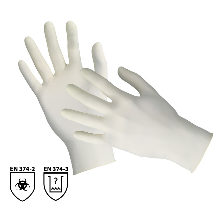 Jednorazové rukavice TOUCH N TUFF 69-210 latexové pudrované
