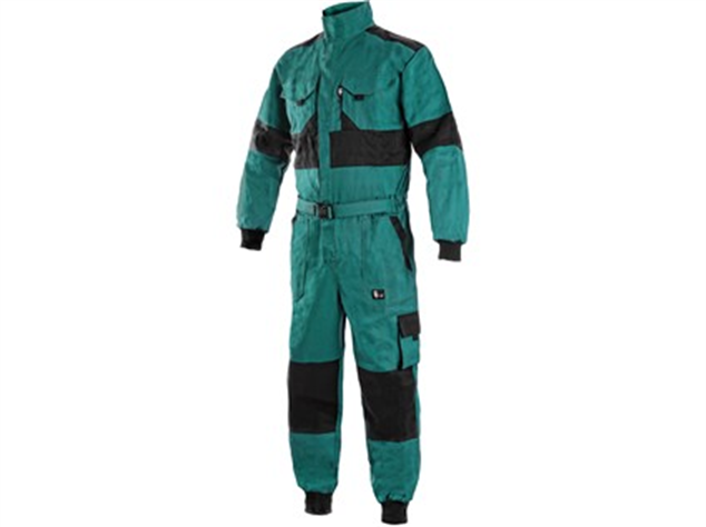 Kombin&eacute;za CXS LUXY ALASKA zateplen&aacute; zeleno-čierna č.48-50