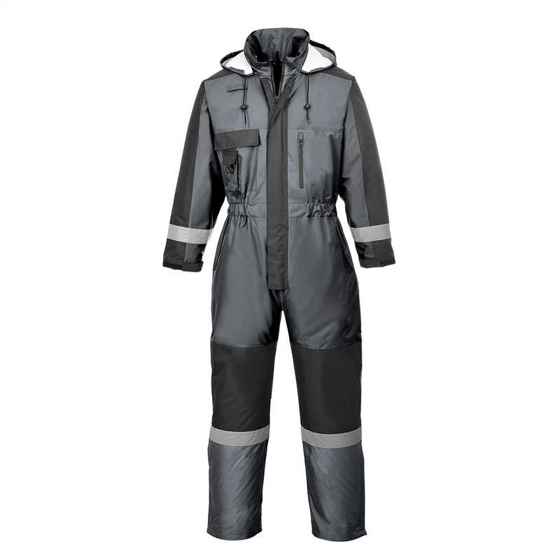 Kombin&eacute;za S585 300D Rainwear zateplen&aacute; siv&aacute; XXL