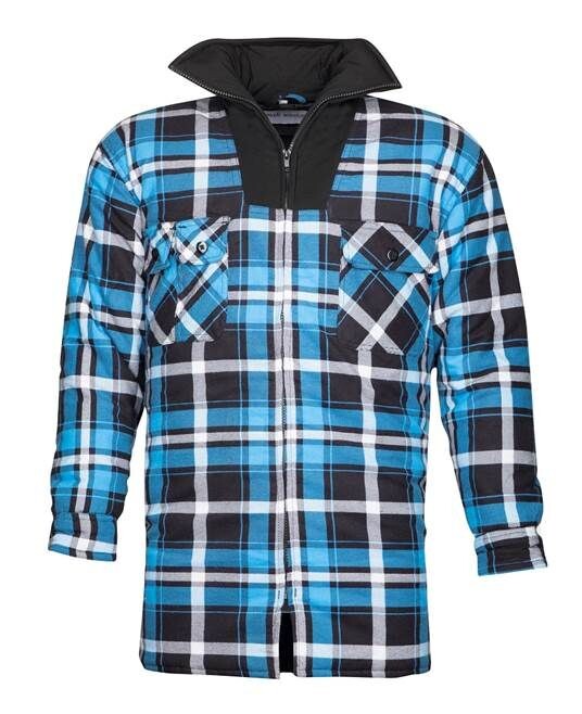 Ko&scaron;eľa JONAH WINTER flanelov&aacute; zateplen&aacute; modr&aacute; XXL