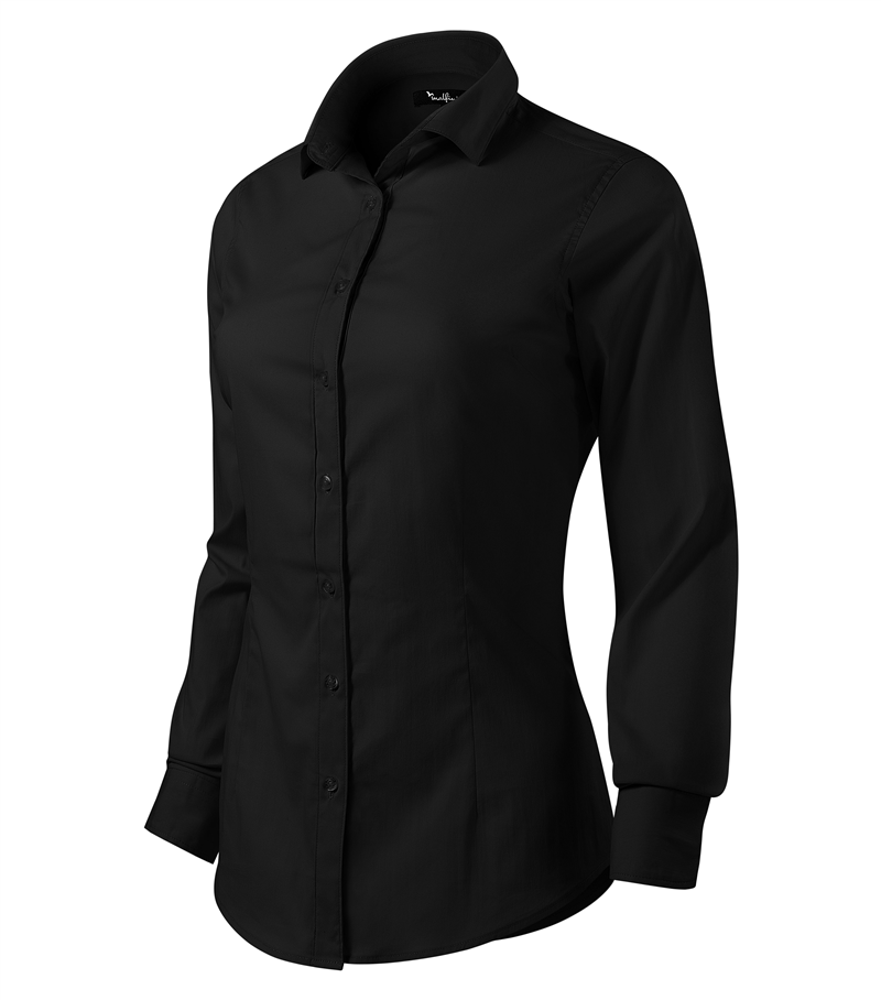 Košeľa Malfini DYNAMIC 105g dlhý rukáv dámska čierna L