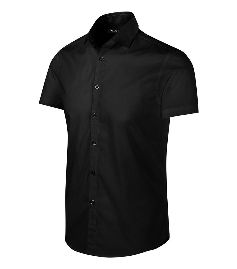 Košeľa Malfini FLASH 105g krátky rukáv pánska čierna L