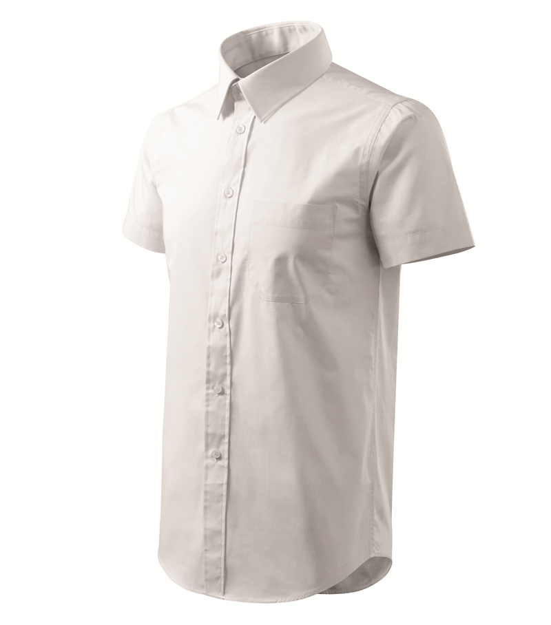 Košeľa SHIRT/CHIC 120g krátky rukáv pánska biela L
