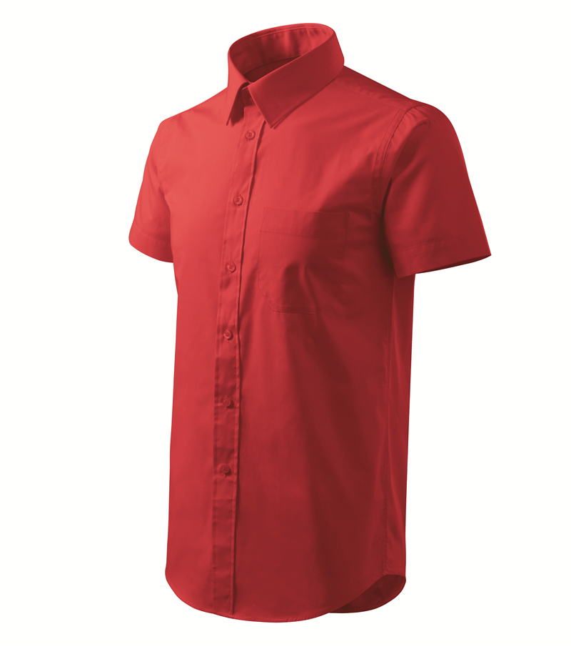Košeľa SHIRT/CHIC 120g krátky rukáv pánska červená L