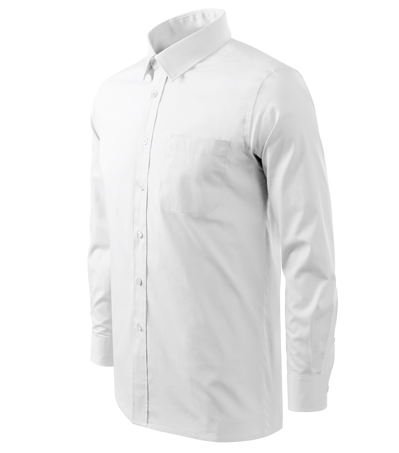 Košeľa SHIRT/STYLE 125g dlhý rukáv pánska biela L