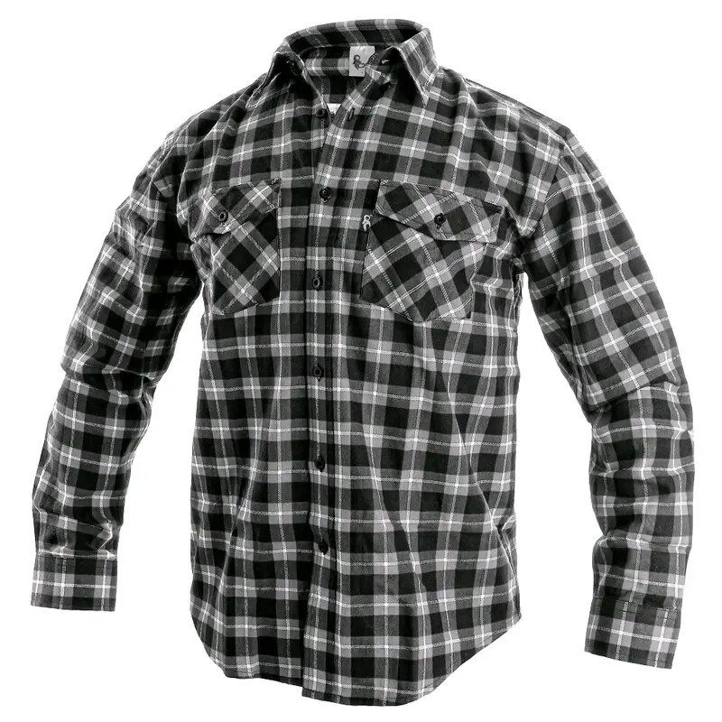 Ko&scaron;eľa TOM flanelov&aacute; sivo-čierna 45/46