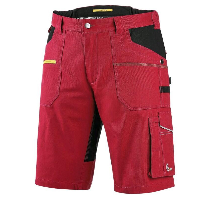 Kraťasy CXS STRETCH červeno-čierna č. 60