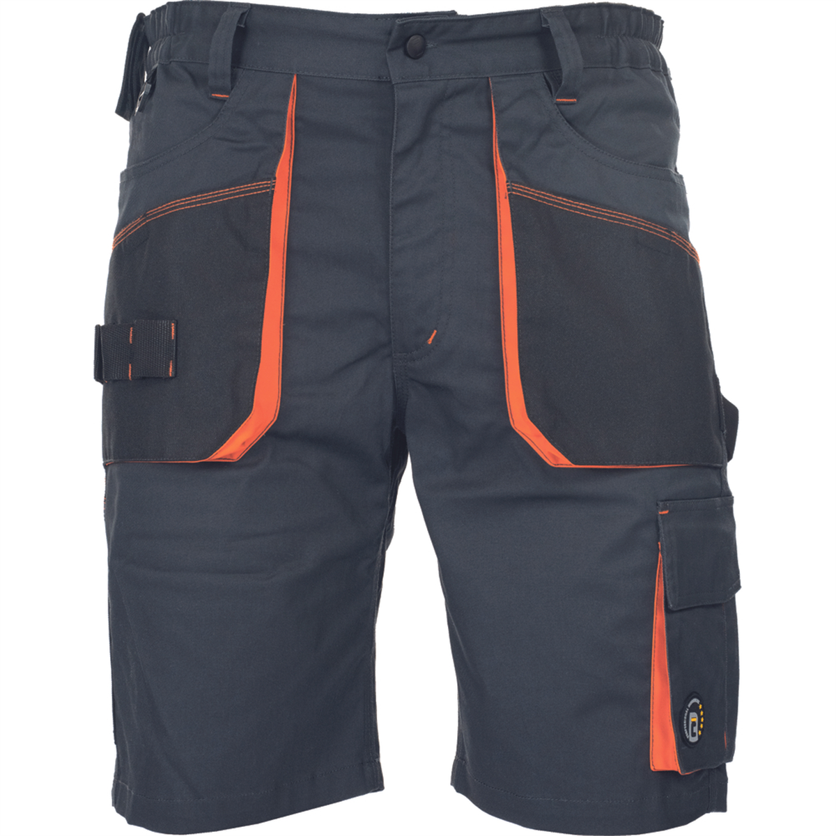 Kraťasy EMERTON STRETCH sivo-oranžov&aacute; č.52