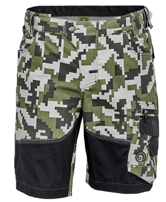 Kraťasy NEURUM CAMOUFLAGE tm.olivov&aacute; č.46