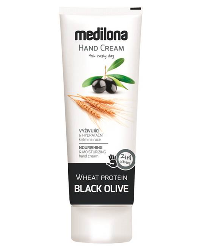 Krém na ruky MEDILONA (čierna oliva a proteín) 100 ml