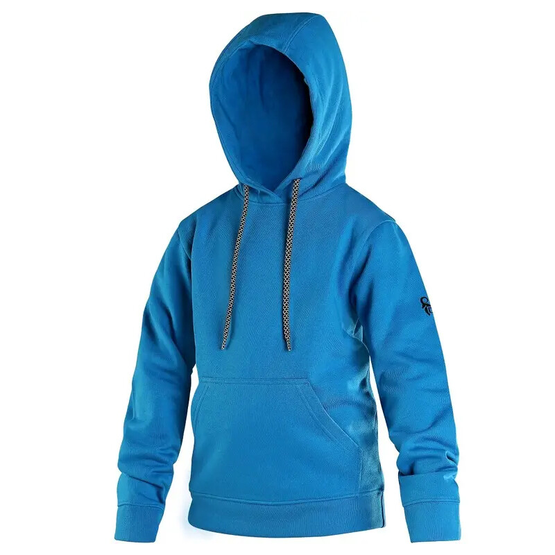 Mikina ARYN s kapucňou detsk&aacute; az&uacute;rov&aacute; modr&aacute; 160 cm