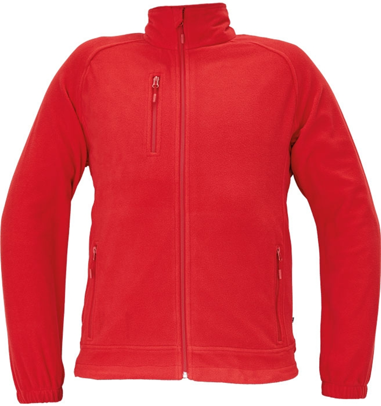 Mikina BHADRA fleecov&aacute; červen&aacute; S