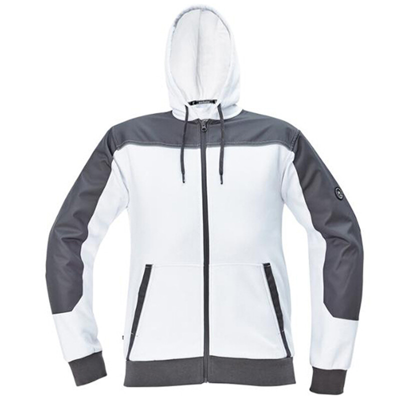 Mikina CREMORNE s kapucňou biela XL