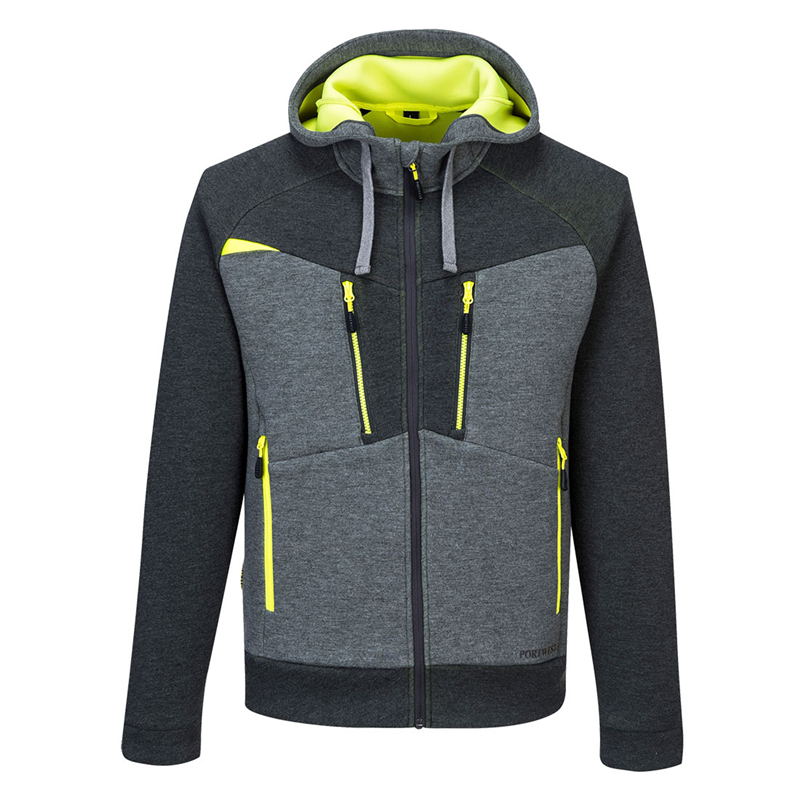 Mikina DX472 HOODY s kapucňou siv&aacute; XXL