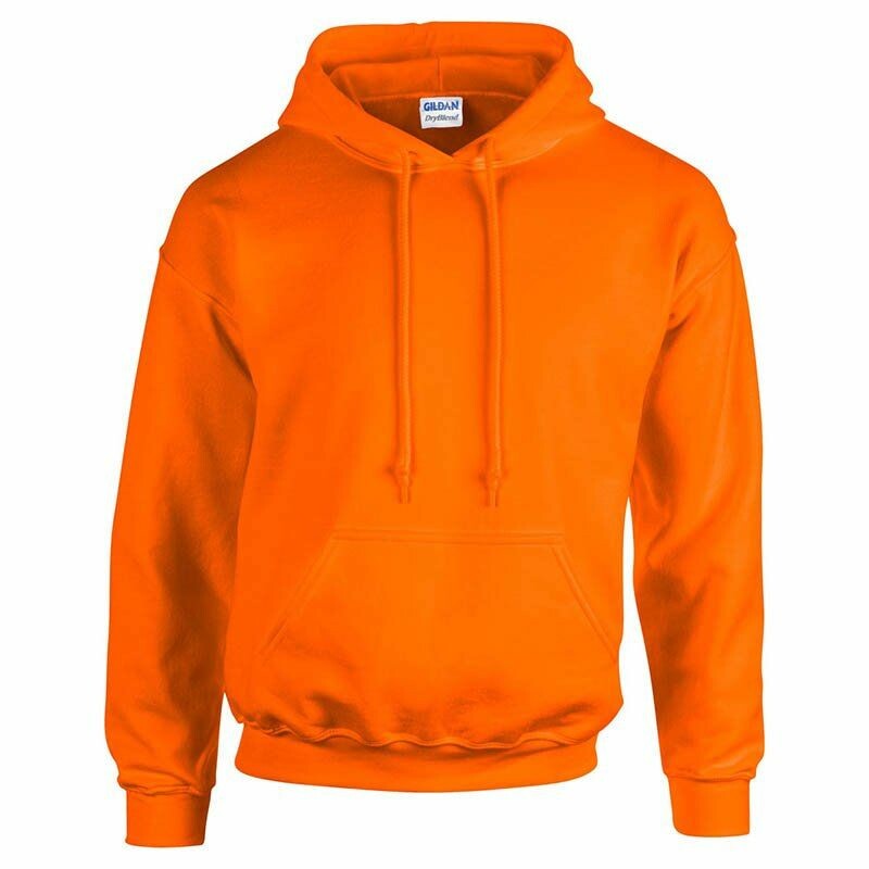 Mikina GILDAN HEAVY klokanka fluooranžová (safety orange) XL